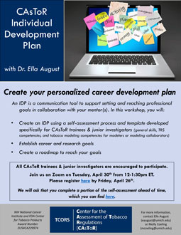 Flyer for CAsToR Individual Development Plan