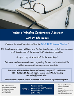 Flyer for Write a Winning Conference Abstract