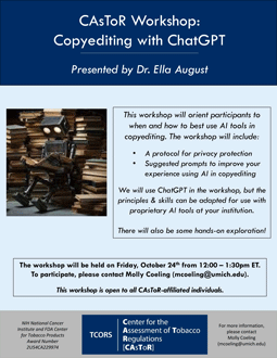 Flyer for Copyediting with ChatGPT