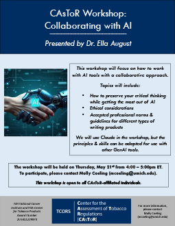 Flyer for CAsToR Workshop: Collaborating with AI