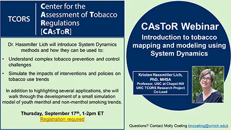 Flyer for Introduction to tobacco mapping and modeling using System Dynamics