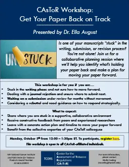 Flyer for Get Your Paper Back on Track