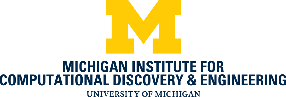 Logo for Michigan Institute for Computational Discovery and Engineering (MICDE)