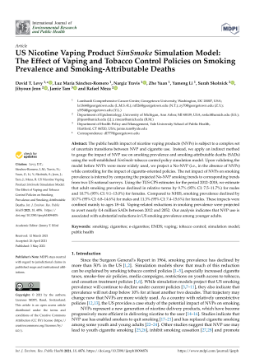 US Nicotine Vaping Product SimSmoke Simulation Model: The Effect of Vaping and Tobacco Control Policies on Smoking Prevalence and Smoking-Attributable Deaths