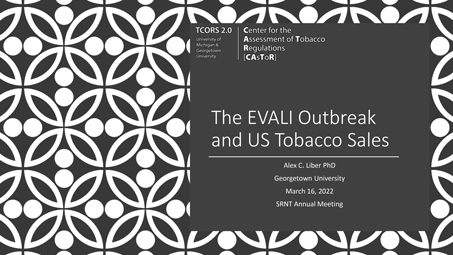Thumbnail for The EVALI Outbreak and US Tobacco Sales poster